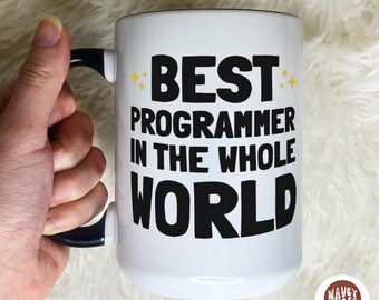 Beste programmeur koffiemok, cadeau voor software-ingenieur, oding cadeau, informatica, coder software-ingenieur mok, cadeau voor programmering