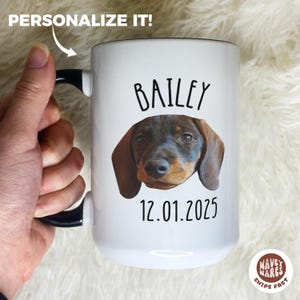 Pet Photo Mug Custom Dog Face Mug Multiple Dog Face Name Pet Portrait Cup Personalized Dog Face Pet Picture Christmas Mug Dog Mom Coffee Mug