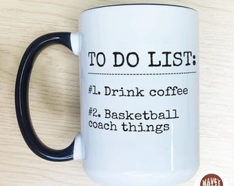 Funny Basketball Coach Coffee Mug, Basketball Coach Gift College Gift For Basketball Team Coach Cup, Basketball Coach Thank You Gift