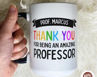 Incroyable cadeau personnalisé pour professeur, cadeau d'étudiant en doctorat, cadeau de remise de diplôme de doctorat, cadeau de remerciement, cadeau de mentor d'appréciation de tasse universitaire scientifique