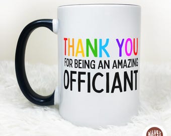 Erstaunlicher Hochzeitsoffiziant Danke Geschenk, benutzerdefinierter Offiziant Becher, bester Offiziant Kaffeetasse Wertschätzung Offiziant Geschenk Hochzeit Offiziant