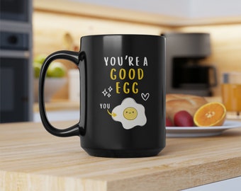 Sottobicchiere Simpatico Con La Frase "Sei Un Uovo Buono, Anche Un Po' Incrinato" | Regalo Divertente Per Amici | Sottobicchiere In Legno MDF Lucido Per Tazze Da Caffè E Tè