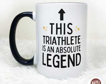 Custom Triathlete gift, birthday gift, personalized mug, Triathlon funny Mug Triathlon Cup, Triathlete Gift, runner biker ironman gift