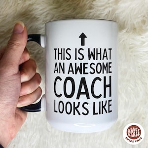 Awesome Coach Coffee Mug, Custom Gift For Coach, Personalized Coach Gift, Coach Gift Ideas, Football Coach, Baseball Coach, Soccer Coach