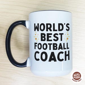 Best Football Coach Thank You Coffee Mug, Soccer Coach Gift American Football Gift For Coach Personalized Coach Gift Custom Coach Gift Idea