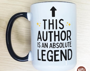 Personalized Author Coffee Mug, Published Author Gift, Custom Writer Gift Bookish Coffee Mug Book Cover Custom Cup Future Bestselling Author