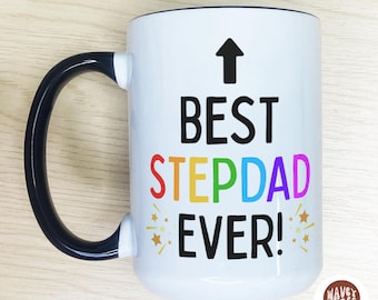 Caneca "O Melhor Padrasto de Todos os Tempos", Caneca de Café para Padrasto, Presente Personalizado, Presente para Padrasto, Melhor Presente para Padrasto, Caneca Engraçada, Presente de Aniversário, Presente para o Dia dos Pais