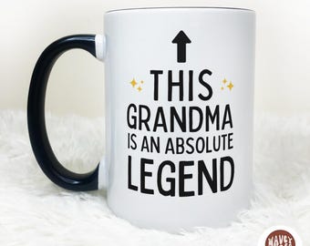Funny Grandma Gift, Custom Grandma Mug, Personalized Tea Mug Cup, Mothers Day Gift for Grandma Nana Gigi Mimi, Grandma Present Coffee Cup
