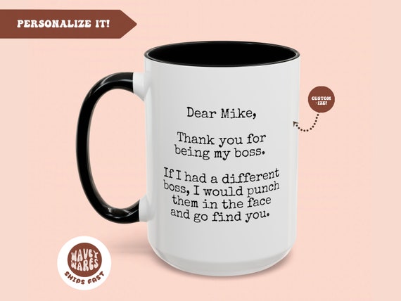 Mug boss divertente, regalo del capo, dicendo manager tazza da caffè idea regalo, tazza di caffè professione azienda tazza da tè superiore - Italia