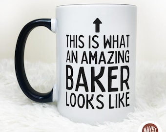 Amazing Baker Gift Personalized Mug Baking Coffee Cup Mug Mothers Day Gift Cooking Gift Box Gift Bread Baking Gift Cooking Lover Chef Gift
