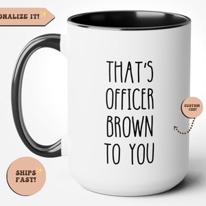 Personalized Officer Gift, Cop Mug, Sergeant Coffee Mug, Custom Sergeant Mug Police Sergeant Gifts Sergeant Promotion Policeman Appreciation