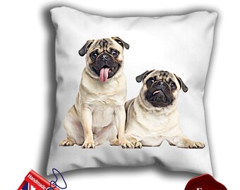 Pug pillow | Etsy Pug pillow case | Etsy