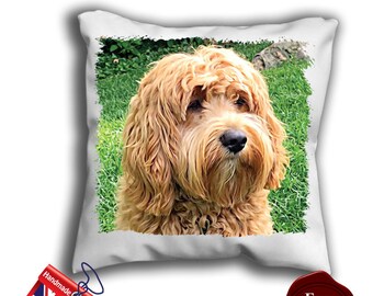 Cockapoo cushion | Etsy Cockapoo Pillow Case Cockapoo