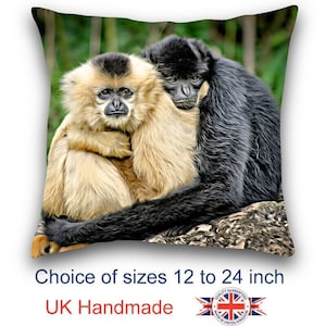 Monkey Cushion, Two Monkey's Cushion, Choice of sizes, Handmade