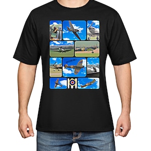 WW2 Spitfire MK 1 T Shirt Spitfire MK 1 T Shirt ww2 Spitfire aircraft top Tee
