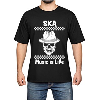 T-Shirt Donna I Love Ska In Cotone Biologico - Maglietta Musica Morbida E Sostenibile