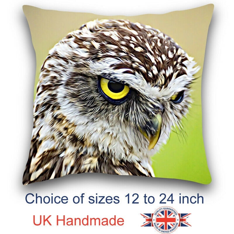 Owl Cushion, Owl Cushion, Choice of sizes, Handmade