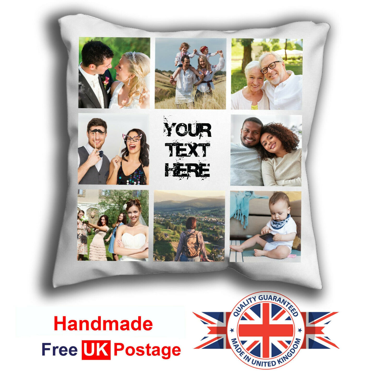 personalised collage pillows