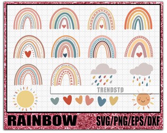 Download Rainbow Vintage Svg Etsy