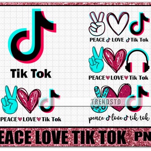 Free Free 318 Peace Love Tik Tok Svg Free SVG PNG EPS DXF File