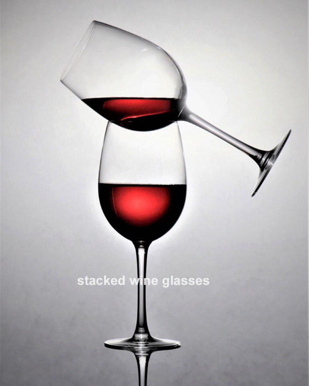 STACKED WINE GLASSES Wine Photography, Wine Glass Photography, Fine Art