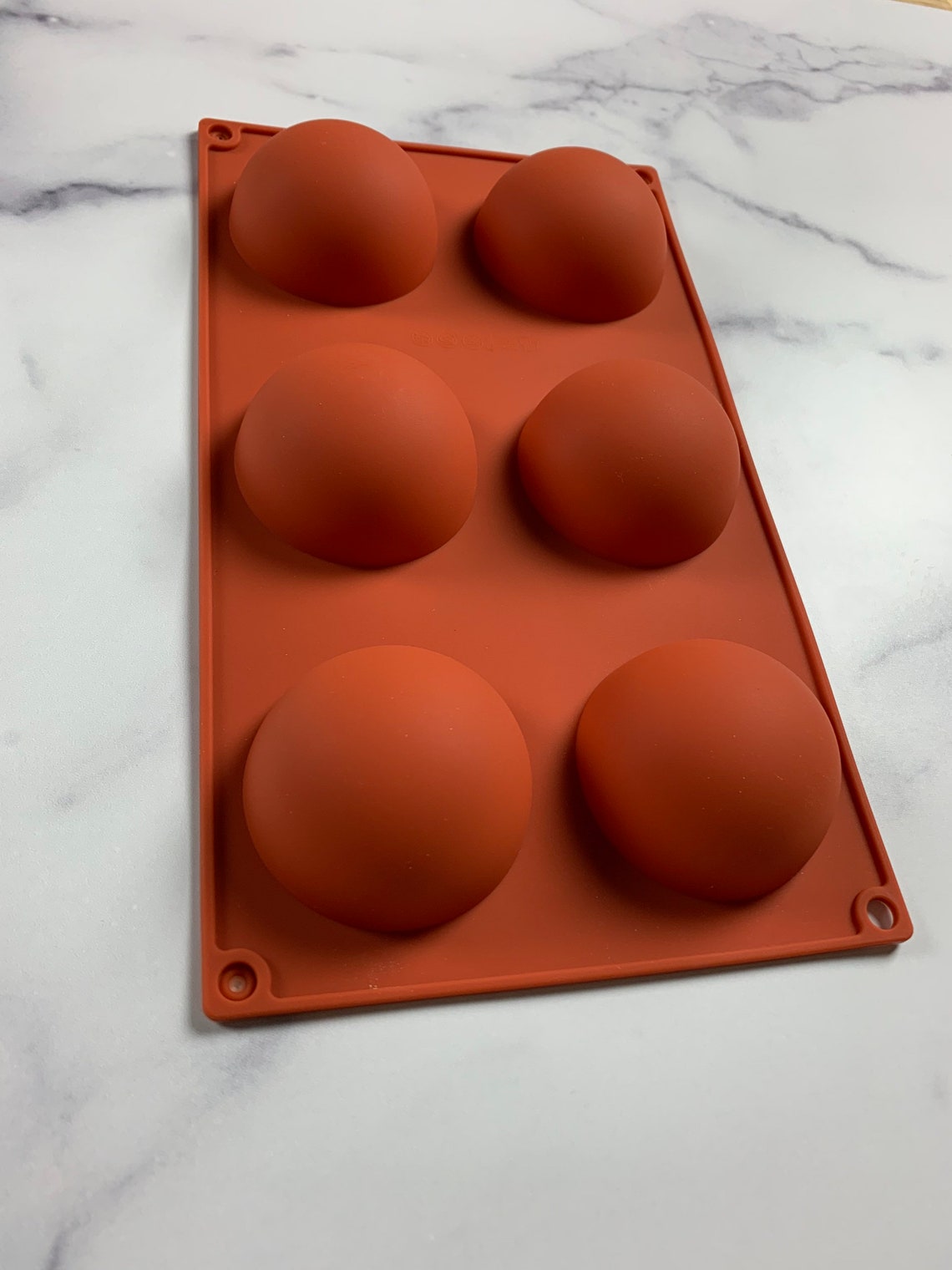 In Stock Hot Chocolate Bomb Mold 6 Semi Circle Round Etsy