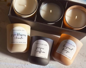 Spring Trio Scented Candle Set | Mini Luxe Candles | Coconut Wax Blend | Cotton Wick | 2.5 Oz.