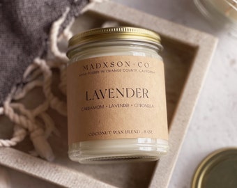 Lavender | All Natural Coconut Wax Blend | 8 Oz. Candle
