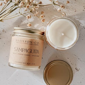 Sampaguita Scent | Candle or Room + Linen Spray | Mabuhay Collection