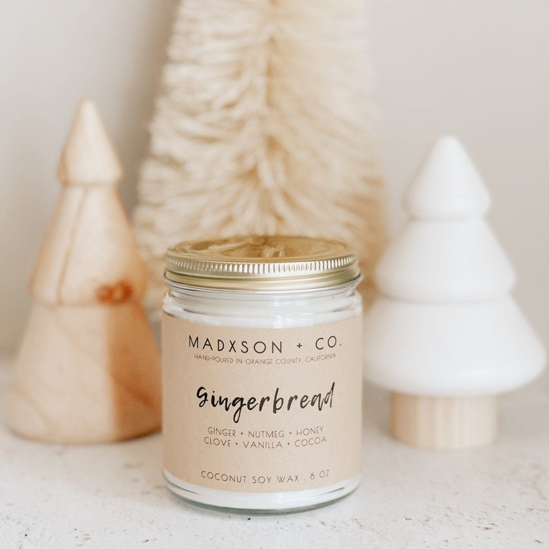 Gingerbread  Holiday Collection  Coconut Soy Wax  Cotton or image 1