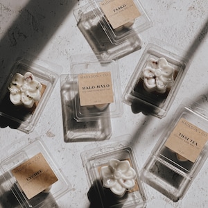 Flower Wax Melt Tart: Coconut Wax Blend Home Fragrance