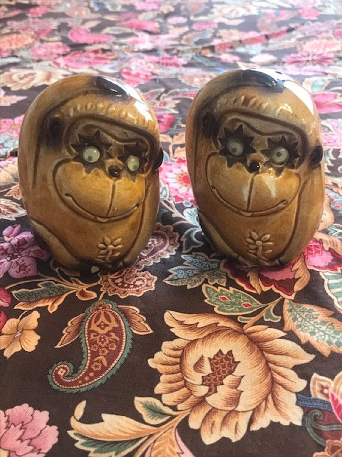 Vintage Monkey Salt and Pepper Shaker Collection Etsy UK