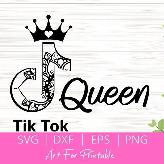 Download Tiktok Queen Svg Mandala Design Tik Tok Logo Svg File For Etsy