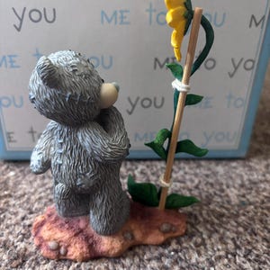 Me to You Tatty Teddy “Watching Love Grow” Ornament, Rare Collectible Figurine, Carte Blanche Greetings