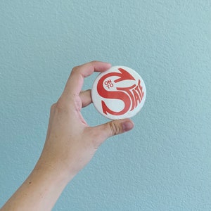 Vintage Pin // Vintage Pinback Button // &quot;On to State&quot;