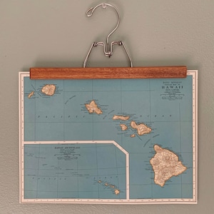 Rand McNally Vintage Mapa de Hawái y el Canal de Panamá
