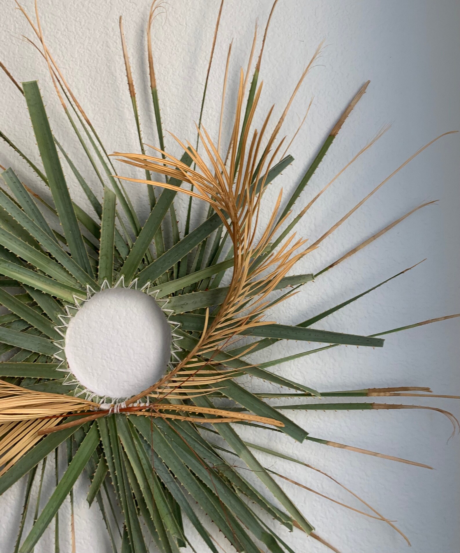Bohemian Palm Frond Wreath // Sago Palm // Desert Spear Palm Etsy