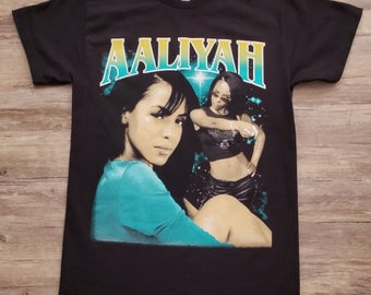 New Aaliyah American Queen Of Hip Hop Rap Singer T-Shirt S-5XL