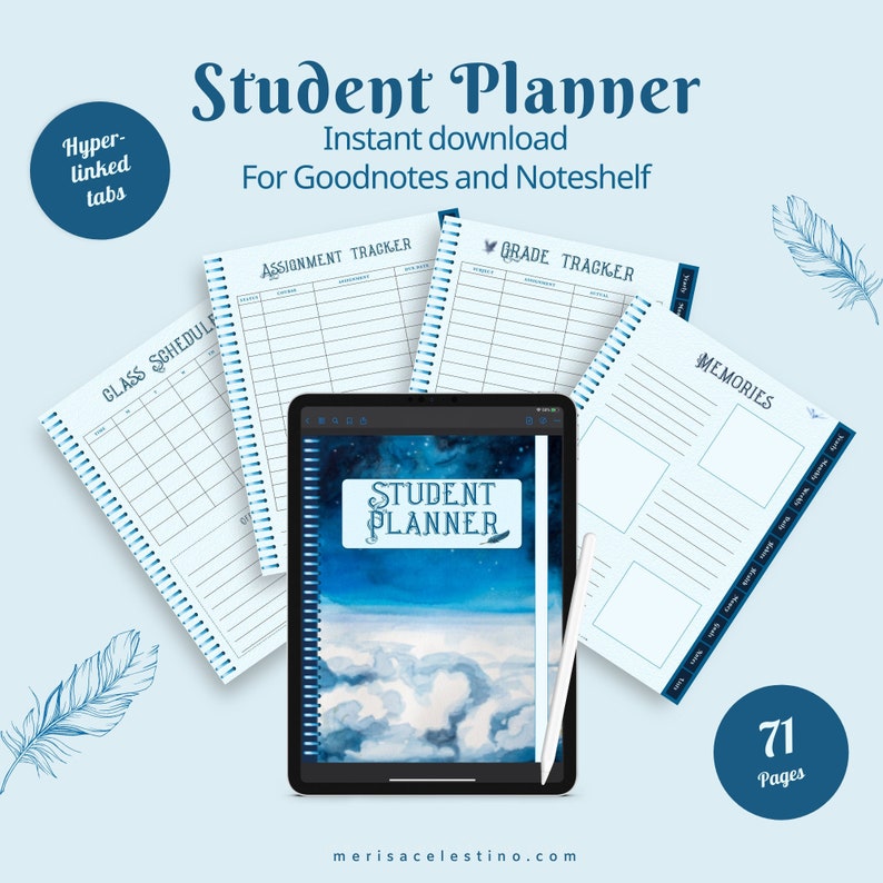 Student Planner for Goodnotes and Notability With Fantasy Aesthetic ...