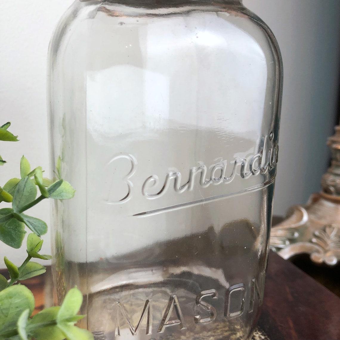 Vintage Bernardin Canning Jar Mason With Lid Etsy