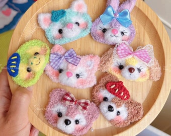 Duffy and Friends Handmade Crochet Hairclip, Original Design, Made to order, ShellieMay, Gelatoni, StellaLou, CookieAnn, Linabell,Olu