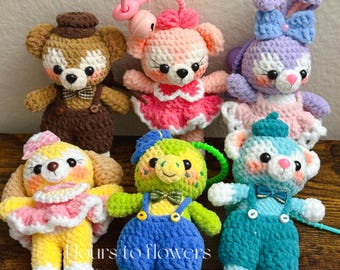 Handmade Crochet Duffy and Friends Keychain