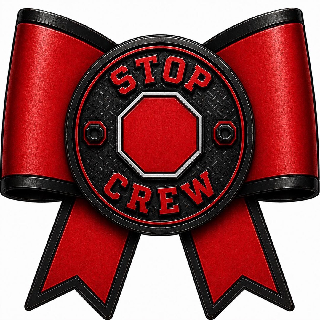 Lead Flagger Sticker Stop Crew Decal | Road Crew / Flagger Sticker | Construction Crew | 3 ...