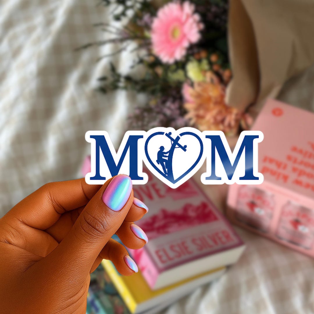 Man Sticker Mom Lineman Mom UV DTF Sticker | Hard Hat Sticker - Etsy
