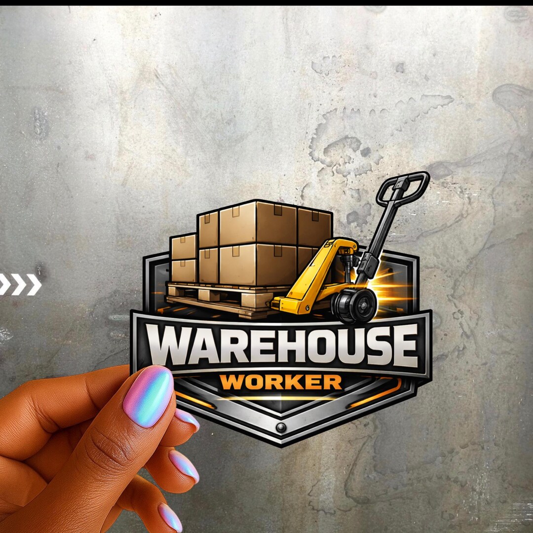 Material Handler Sticker Warehouse Worker UV DTF Sticker | Forklift Operator Decal (3 Inch) - Etsy