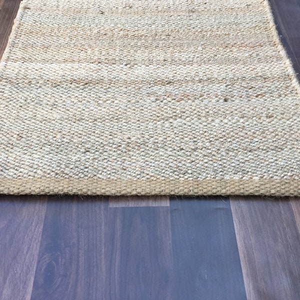 2x3, 2x4, 2x5, 2x6 Ft. Handmade Jute Runner Rug/Hand Woven Hemp Jute Runner/Outdoor Rug/Kitchen Rug/Stairs Runner/Patio Rug