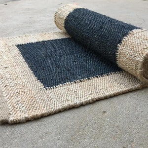 2X3, 2X4, 2X5 Ft. Indian Hand Woven Hemp Jute Runner Rug Patio Rug/ Entryway Rug/ Doormat/ Kitchen Rug/ Outdoor Rug/ Stairs Rug