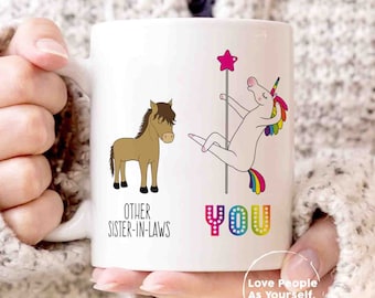 Funny Unicorn Sister-in-Law Coffee Mug Gift