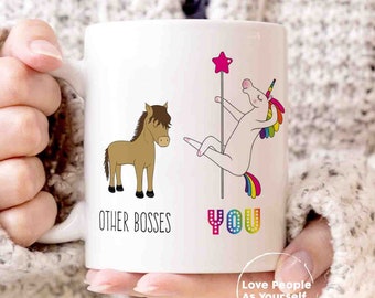 Sottobicchiere Divertente Crazy Unicorn Per Donne - 9x9 Cm, MDF Rigido, Lucido