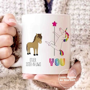 Unicorn Funny Sister in Law Gift, Sister-in-Law Mug Gifts for Sister in Law, Coffee Cup Sister in Law, Birthday Gift, Wedding In law Gifts